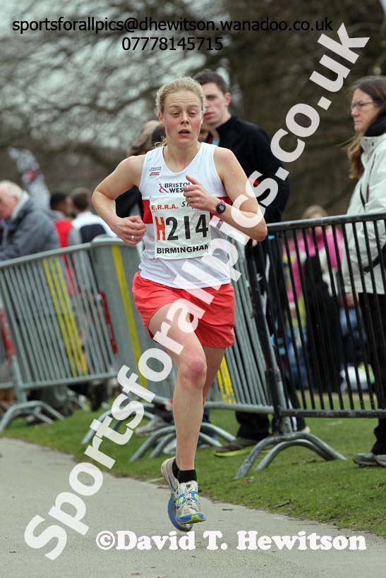 Kate Goodhead (Bristol) finishing 3rd in the National 6 Stage Relay, National 12 and 6 Stage Relays, Sutton Park, Birmingham. Photo: David T. Hewitson/Sports for All Pics
